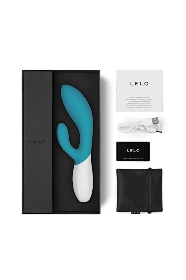 Vibrators Lelo Lelo Ina Wave Dual Action Vibrator Ocean Blue