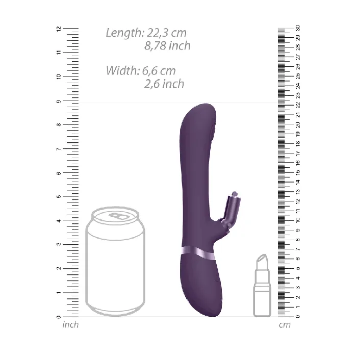 Vibrators Shots Toys Shots Vive Etsu Rabbit Sleeve Kit Purple