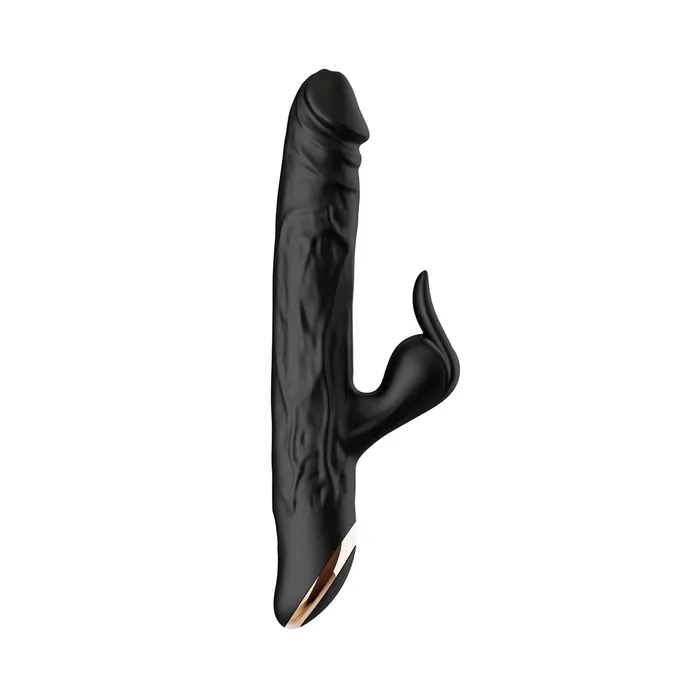Winyi Anal Winyi Terry 2 Thrusting Silicone Dildo Black