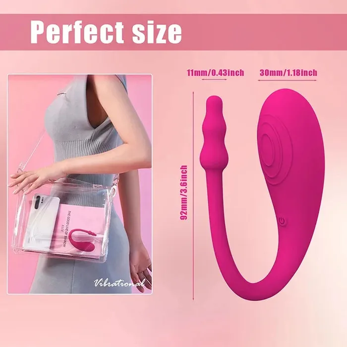 LAZADASEXTOYS Wireless APP Dildo G Spot Vibrator for Women Double Shock Control Wear Vibrating Egg Clit Female Panties Sex Toys for Adults Female Sex Toys