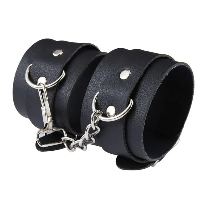 Lovegasm Couples Elegant Leather Sex Cuffs Restraints Pink Play
