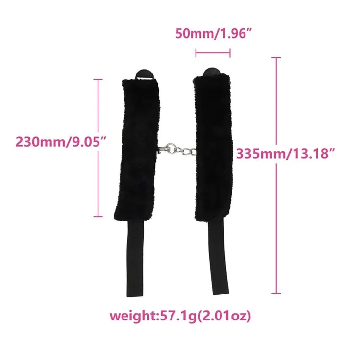 Lovegasm Couples Elegant Leather Sex Cuffs Restraints Pink Play