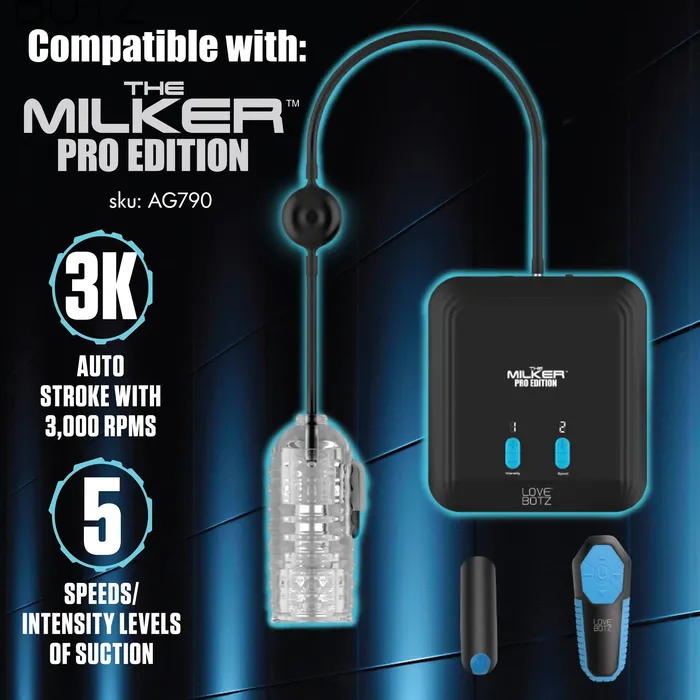 Male Sex Toys LoveBotz Milker Masturbator with Ball Strap