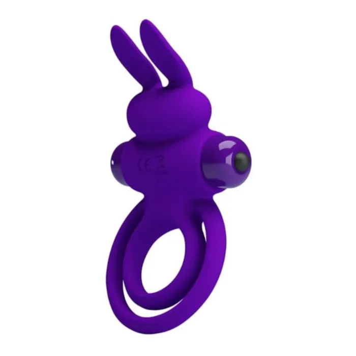 Male Sex Toys Lovegasm Dual Ring Lock 10Speed Male Rabbit Cock Vibrating Ring Silicone