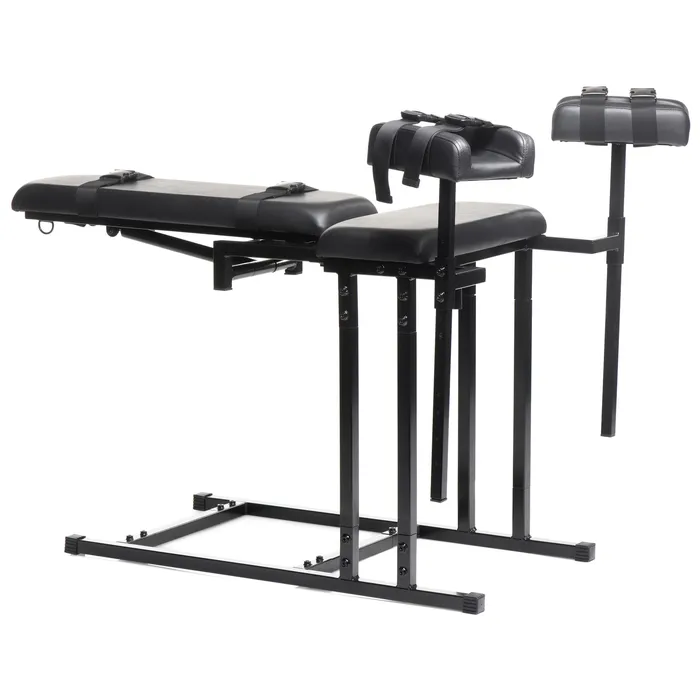 Master Series The Extreme Obedience Adjustable Bondage Chair Handcuffs Restraints