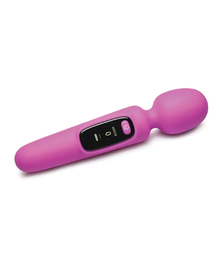 Vibrators XR Brands Bang Bang Digital Silicone Wand Purple