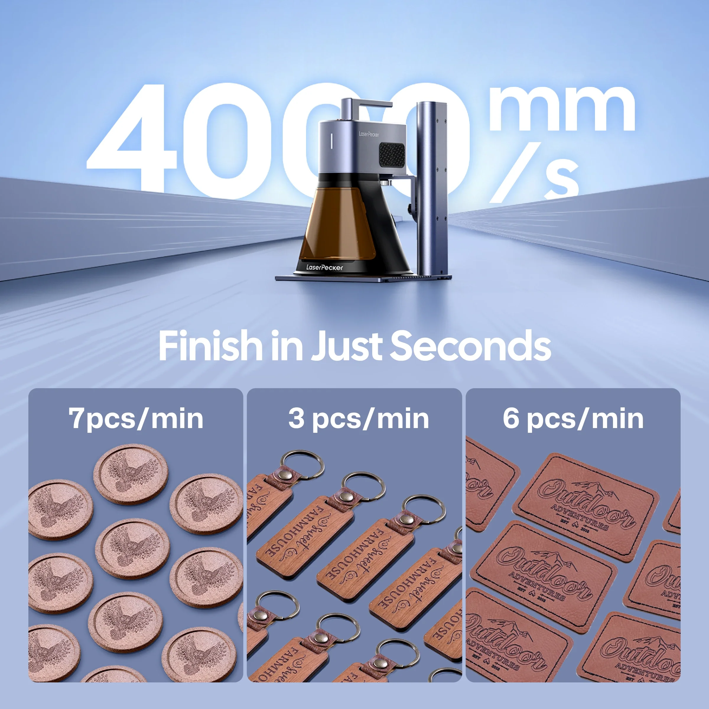 LaserPecker LP2 Plus - 10W Desktop Laser Engraver & Cutter - Image 3