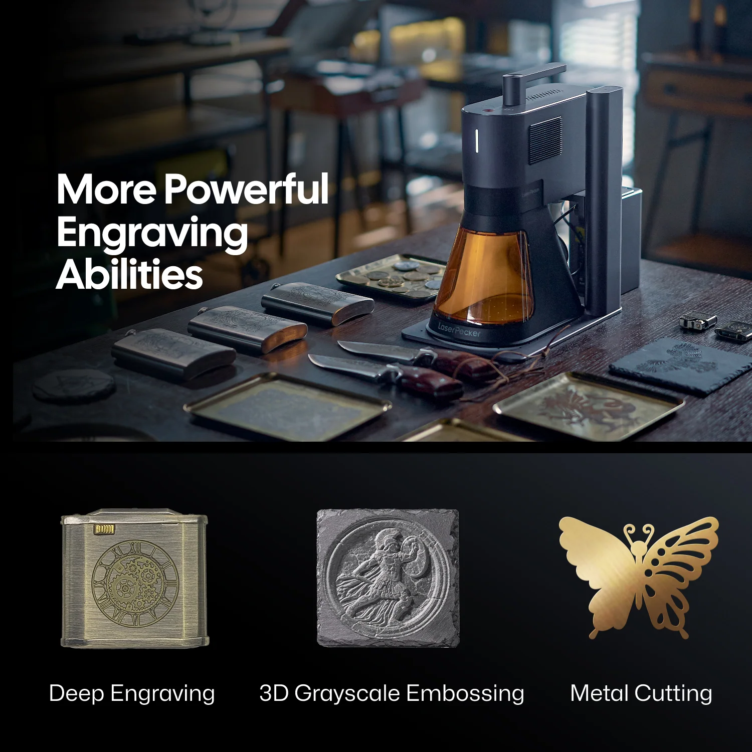 LaserPecker LP5 - The Smart 20W Fiber + Diode Laser Engraver - Image 5