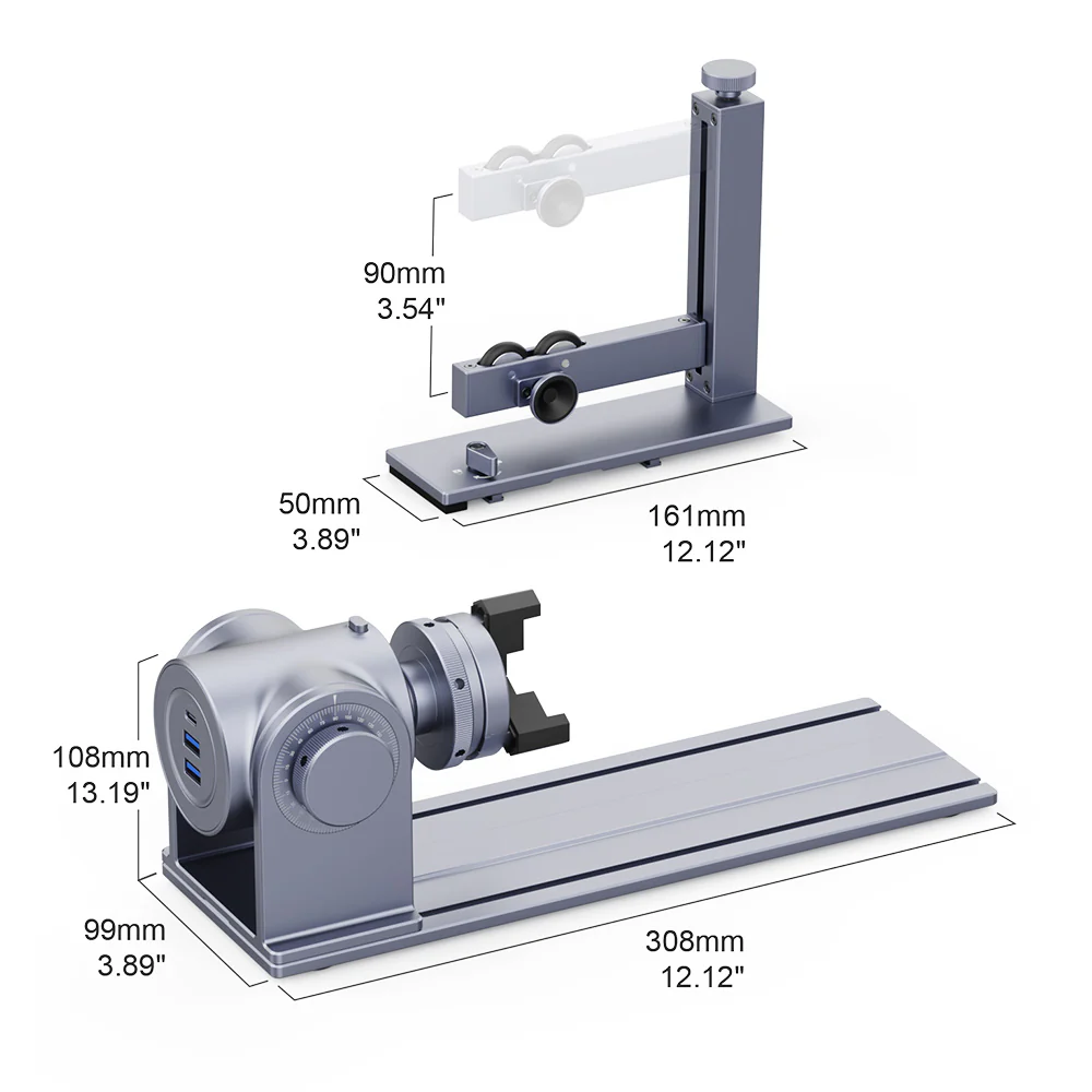 LaserPecker Rotary Extension For LP4/LP5/LX1 Series - Image 6